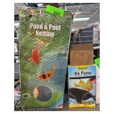 Pond Netting and Tetra Air Pump Set