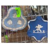 Blue Jasperware Decorative Dishes