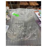 Glass Snack Sets with Matching Cups