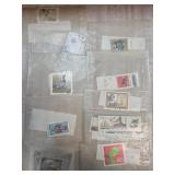 Polish Postage Stamps in Sleeves