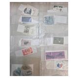 Polish Postage Stamps in Sleeves