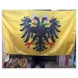 Double-Headed Eagle Banner in Black and Gold