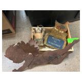 Rustic Decor Lot With Metal Silhouette and Plaques