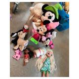 Disney Dolls and Plush Lot