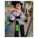 Asian-Inspired Doll in Fabric Outfit