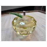 Simon Designs Faceted Glass Apple