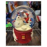 Department 56 Santa and Snowman Snow Globe