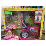 Barbie Farmer & Tractor Playset