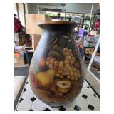 Decorative Vase with Fruit Motif