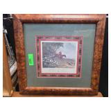 Framed Hunting Scene Print by R.B. Davis