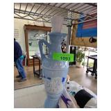 Light Blue Ceramic Ewer with White Relief Design