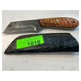 Custom Knife with Decorative Handle and Sheath