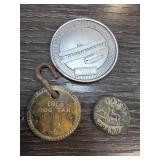 Three Metal Tokens