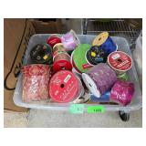 Spools of Decorative Ribbon