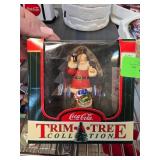 Coca-Cola Trim A Tree Santa Ornament in Box