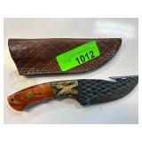 Custom Knife with Leather Sheath