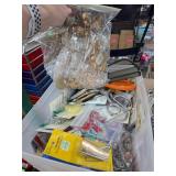 Box Lot of Assorted Crafting Supplies