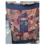 Bob Timberlake Patchwork-Style Cotton Throw Blanke