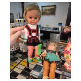 Two Vintage Dolls with Clothing