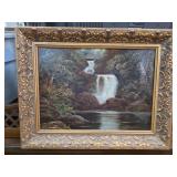 Oil Painting Inversnald Falls, Scotland Ellis Wil