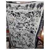 Barn in the USA Cotton Woven Throw Blanket