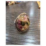 Sterling Silver 4.5 Ring with Multicolor Stone
