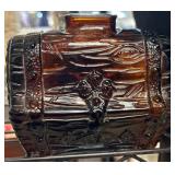 Anchor Hocking Pirate Treasure Chest Coin Bank Amb