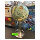 Metal Desktop Globe With Rotating Feature