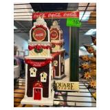 Coca-Cola Clock Town Square Collection Figurine