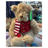 FAO Schwarz Plush Teddy Bear with Vest and Scarf