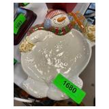 Fitz and Floyd Frosty Folks Snowman Plate