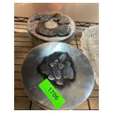 Two Metal Pewter Tins Metzke 1984