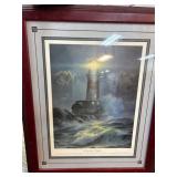 4 piece Framed Wall Art Prints and Map