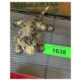 Lifelike Resin Horned Lizard Figurine