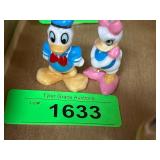 Disney Taiwan Ceramic Donald and Daisy Figurines