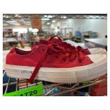 Red Chuck Taylor II Converse and Ruffled Converse