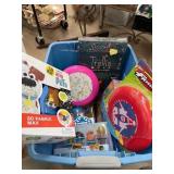 Toys and Games Lot in Tote