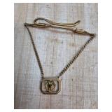 Gold Masonic Double-Headed Eagle Tie Bar