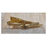Gold-Tone Paintbrush Tie Clip