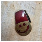 Shriner Smiley Face Pin with Fez Hat