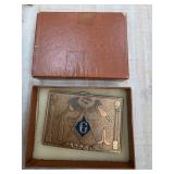 Masonic-Themed Belt Buckle with Original Box