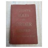 Robertï¿½s Rules of Order Revised Edition, 1951
