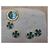 Shrine Circus Badge and Buttons Set