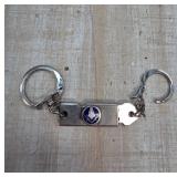 Masonic Dual-Key Holder with Blue Emblem
