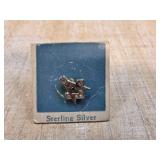 Sterling Silver Masonic Pin with Card Backing
