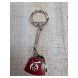 Shriners Themed Metal Keychain