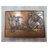 Klitzner Brass Belt Buckle with Shriner Motif