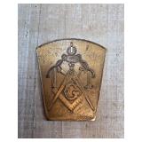 Gold-Tone Masonic Plaque for Grand Lodge of Texas