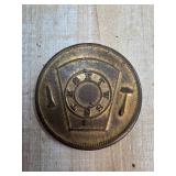 Dallas Chapter No. 47 Masonic Penny, 1885