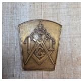 Masonic Plaque with Engraved Details